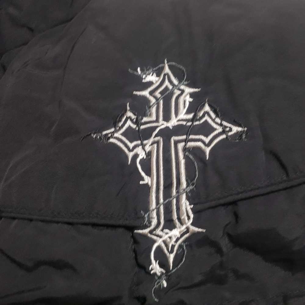 COWBOY....Chrome Hearts Black Puffer Vest..size:M - Picture 8 of 12